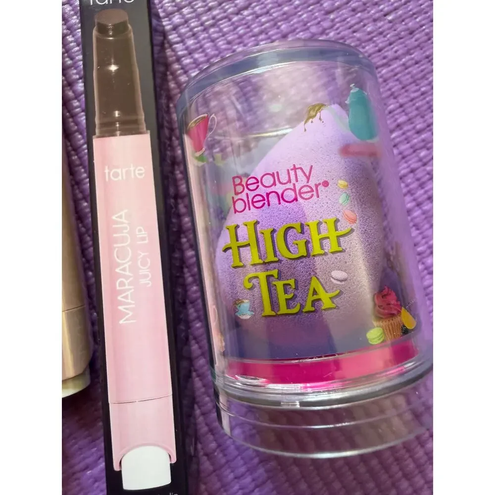 New Beautyblender High Tea Tarte Maracuja Lip Tower 28 Eyeshadow Makeup Lot
